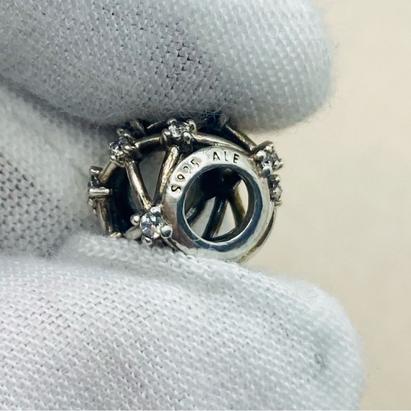 EUC Pandora 799240C01 Sterling Silver Star Constellations Openwork Charm w/ CZ’s - Picture 9 of 10